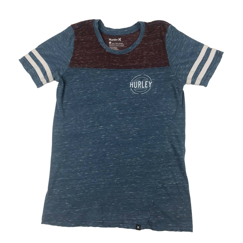womens Hurley T shirt Size‎ Small Blue And Maroon